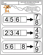 sıradaki sayı kaçtır çalışma sayfaları